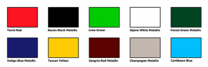 ICON Color Chart ICON Color Chart